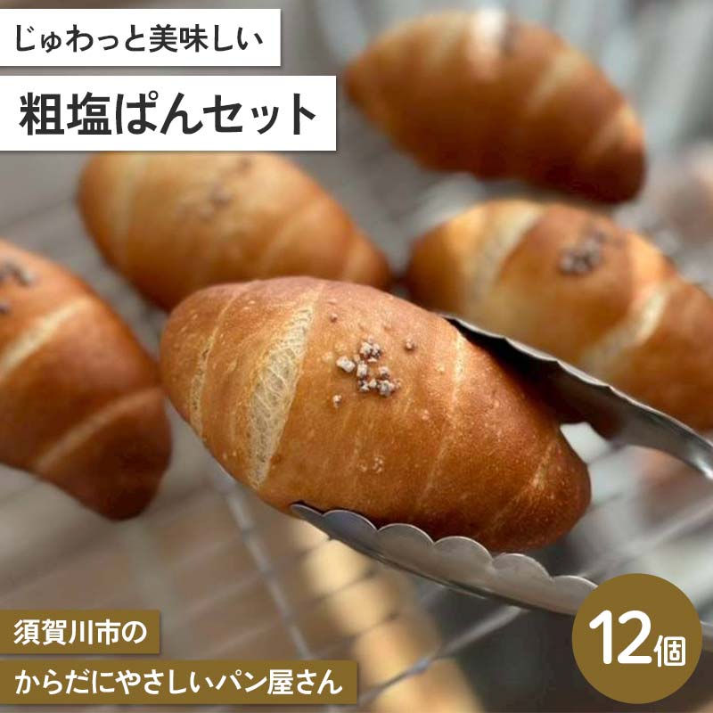 【ふるさと納税】じゅわっと美味しい 粗塩ぱんセット 計12個セット 古代小麦 食物繊維 スペルト小麦 朝食 昼食 ランチ 軽食 おやつ 食品 F7X-0789｜福島県須賀川市 11,250円