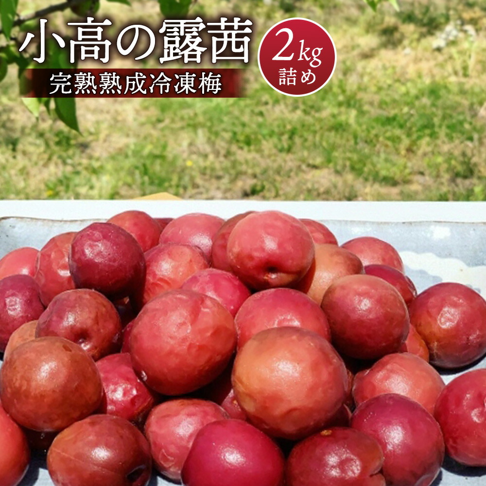 【ふるさと納税】小高の露茜（完熟熟成冷凍梅）　2Kg詰め【67002】
