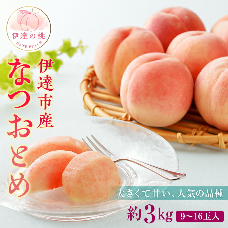 【ふるさと納税】2025年出荷分 先行予約福島県産 なつおとめ 3kg 新品種 2025年8月上旬～2025年8月中旬発送 先行予約 予約 大玉 伊達の桃 桃 もも モモ 果物 くだもの フルーツ 国産 食品 F20C-349