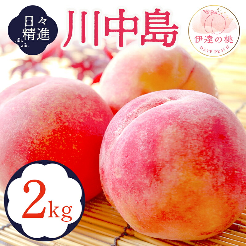 【ふるさと納税】2025年出荷分 先行予約福島県産 川中島白桃 2kg 2025年8月中旬～2025年8月下旬発送 先行予約 予約 白桃 大玉 伊達の桃 桃 もも モモ 果物 くだもの フルーツ 国産 食品 F20C-646