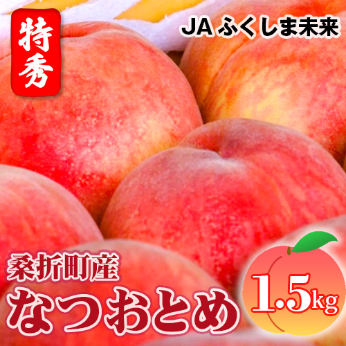 【ふるさと納税】No.167 もも（なつおとめ）特秀　1.5kg　桑折町産　JAふくしま未来　桃 ／ モモ 果物 フルーツ 送料無料 福島県 特産品