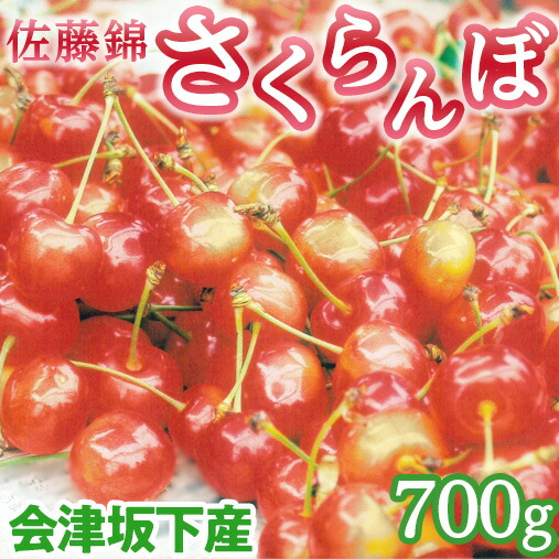 【ふるさと納税】45-A 会津坂下産 さくらんぼ（佐藤錦）｜ 700g 3Lサイズ 冷蔵便 サクランボ 佐藤農園 化粧箱　※2025年6月下旬頃～7月上旬頃に順次発送