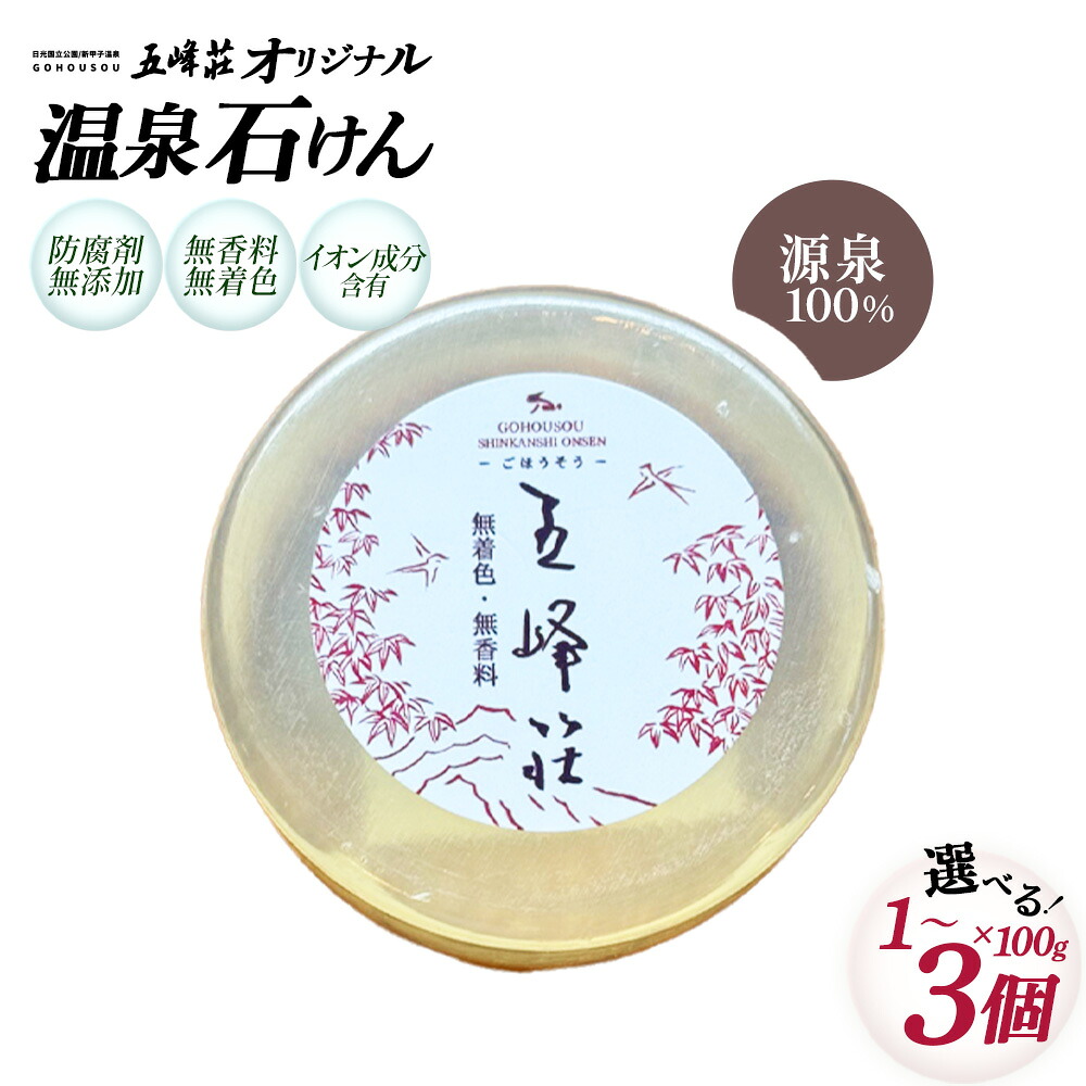 【ふるさと納税】【選べる認知的内容量！】保全剤無足し加える 水源でつくった五峰荘目あたらしい石ケン 1~3個 【07461-0269_0270_0271】 海水浴場 水源 美容 石ケン せっけん 保全剤不当て嵌める 無芳ばしさ 無塗り付ける 無砿物油 ナチュラルコスメ 気取らない目標にする 福島県 西郷村 差し上げ物 差し上げ物 差し上げ物 貨物輸送無料
