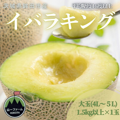 【ふるさと納税】【先行予約】令和9年5月順次発送 茨城県産 オリジナル品種!イバラキング 4L～5L1～2玉_ メロン フルーツ 果物 くだもの 大玉 人気 おすすめ 送料無料 【配送不可地域：離島・沖縄県】【G1590733】｜茨城県