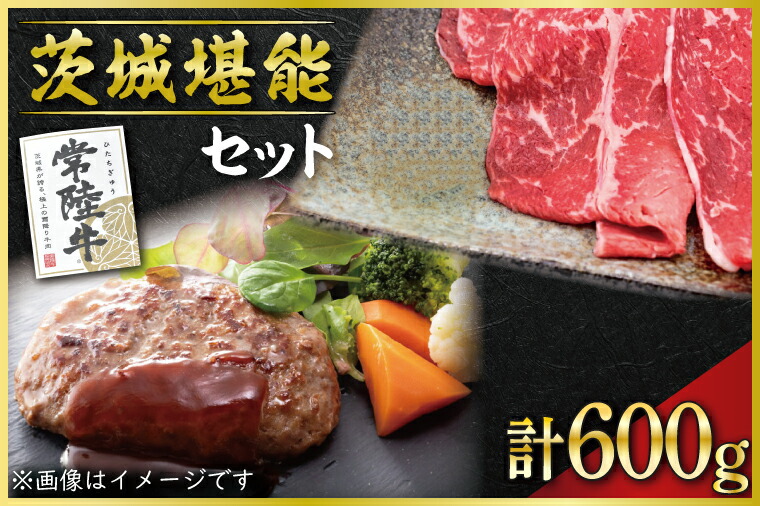 【ふるさと納税】茨城堪能セット＜常陸牛スライスと冷凍生ハンバーグ・タレセット＞【常陸牛 国産 黒毛和牛 和牛 ブランド牛 銘柄牛 水戸市 茨城県】（CT-3）
