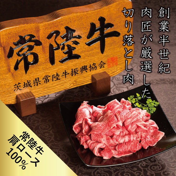 憧れの 切り落とし 常陸牛 肩ロース 霜降り 400g 精肉・肉加工品