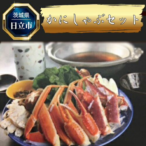 【ふるさと納税】E-8　かにしゃぶセット【生ずわいがに 茨城県 日立市】