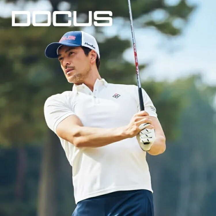 【ふるさと納税】ゴルフウェア DD Bntton Down Polo DCM25S020｜ゴルフ golf ゴルフ用品 スポーツ スポーツ用品 DOCUS ドゥーカス ギフト 贈答 景品 茨城県 古河市_FW07