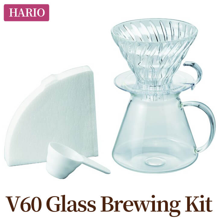 BE28_HARIO S-VGBK-02-T V60 Glass Brewing Kit ※離島への発送不可 ※着日指定送不可