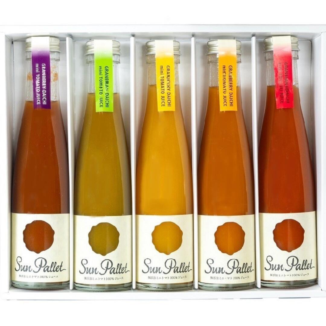 【ふるさと納税】大地のミニトマトジュース（サンパレット）5本 セットトマトジュース 果汁 飲料 170ml×5本セット お中元 内祝い 快気祝い
