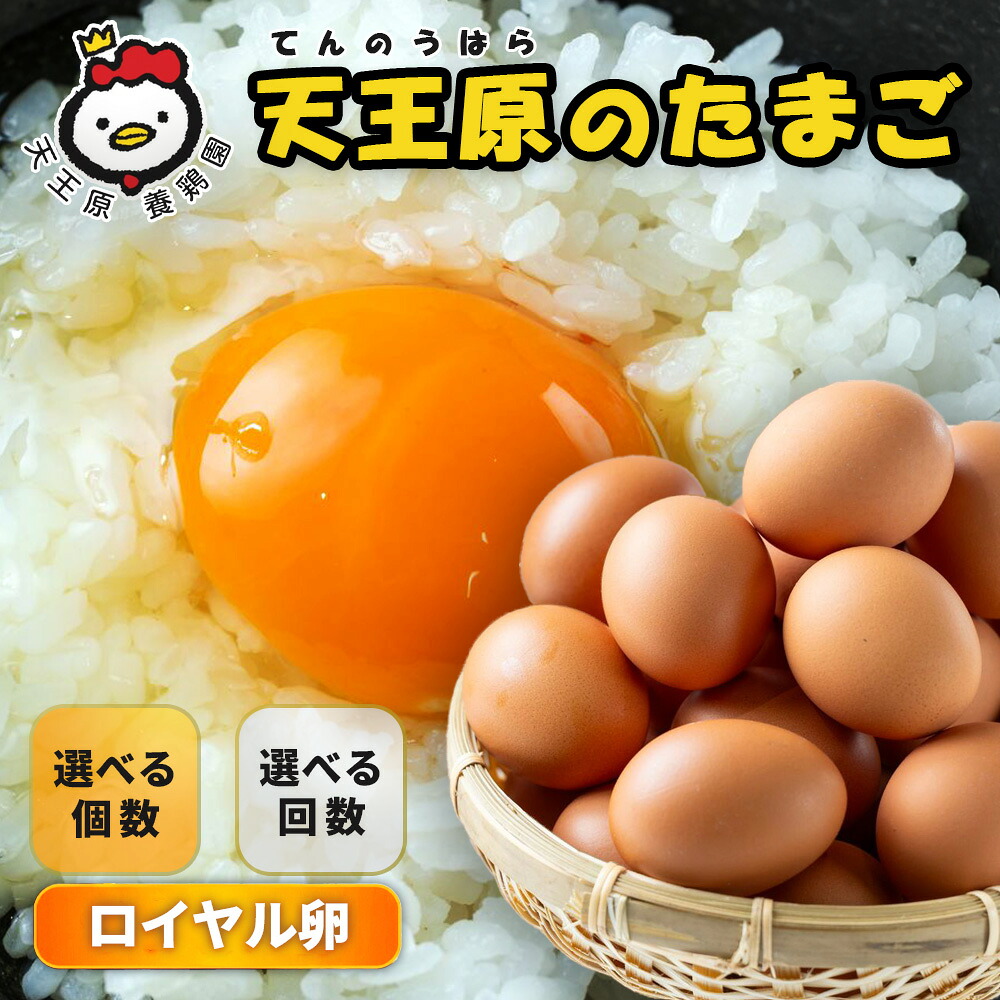 【ふるさと納税】＼選べる個数・回数／ 【定期便】天王原のたまご ロイヤル卵 30個 50個 160個 1～12回 | たまご 卵 玉子 タマゴ 濃厚 食べ比べ ハリ 弾力 ボリューム 甘味 旨味 卵黄 卵かけご飯 卵焼き パンの材料 お中元 お歳暮 内祝い 快気祝い