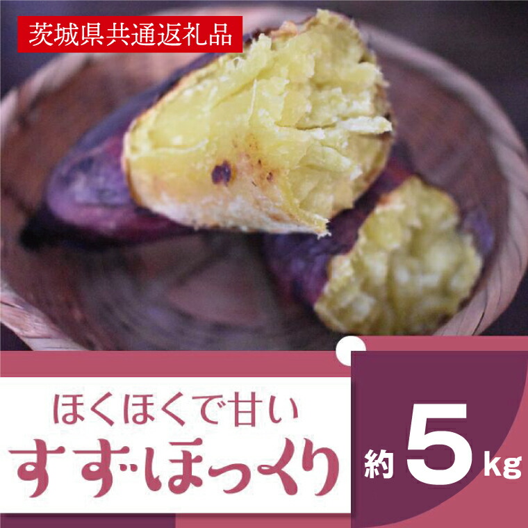 【ふるさと納税】　【11月発送】ホクホクで甘いさつまいも すずほっくり5kg（茨城県共通返礼品・行方市産）（AK105）