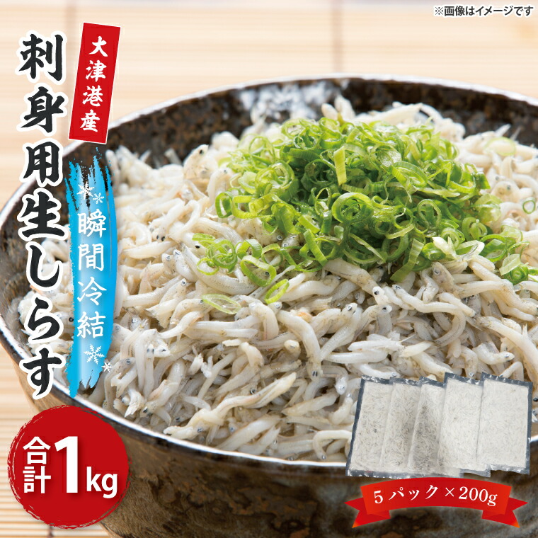 【ふるさと納税】【訳あり】瞬間冷結！刺身用生しらす【大津港産】（AA112）
