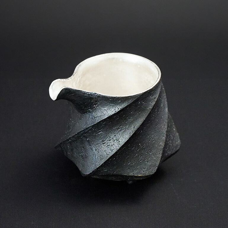 楽天市場】【ふるさと納税】陶芸家 「沖 誠」作 炭化銀彩 片口・ぐい呑