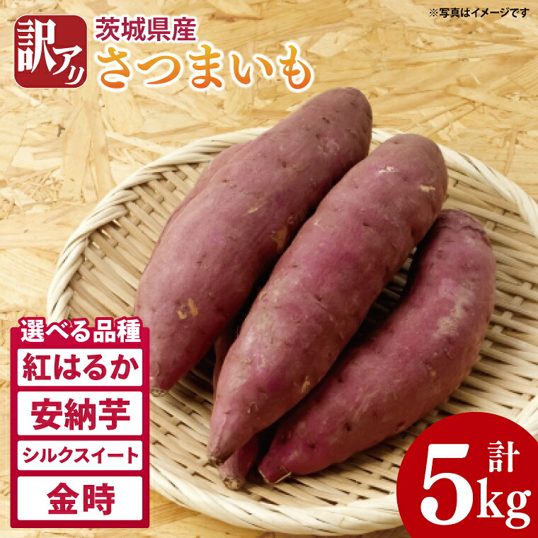 【ふるさと納税】【数量限定】訳アリ 茨城県産紅はるか 約5kg｜さつまいも 芋 サツマイモ 紅はるか 訳あり わけあり 茨城県 取手市（AS003-1）