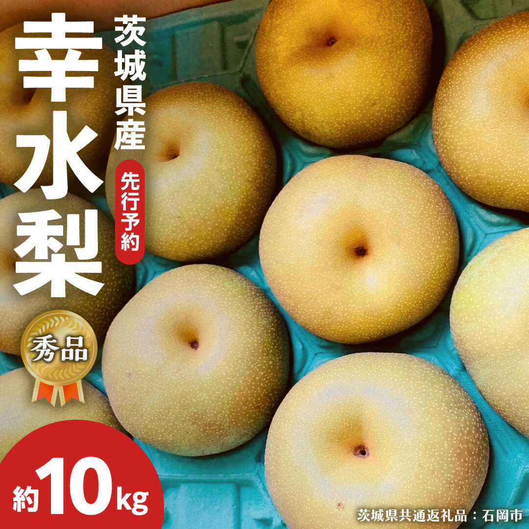 【ふるさと納税】《 先行予約 》【 秀品 】 茨城県産 梨 幸水 10kg （ 茨城県共通返礼品：石岡市 ） フルーツ 果物 なし ナシ 旬 新鮮 旬 期間限定 甘い 国産 【 2025年8月上旬発送予定】