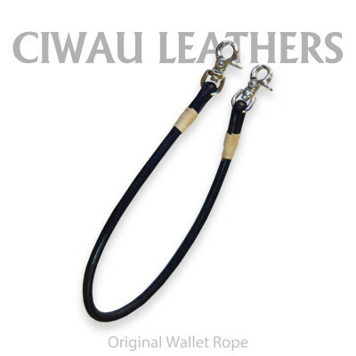 【ふるさと納税】ラフテール【ウォレットロープ　丸ロープ41cm】ブラック　　CW-AC-WR-MARU-BK-41【1578906】｜茨城県ひたちなか市
