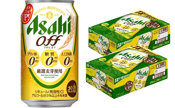 楽天市場 ふるさと納税 アサヒ 3つのゼロ アサヒオフ 350ml 48本 お酒 ビール 麦酒 Beer Asahi ケース アルコール 発泡酒 Zero Off 茨城県守谷市