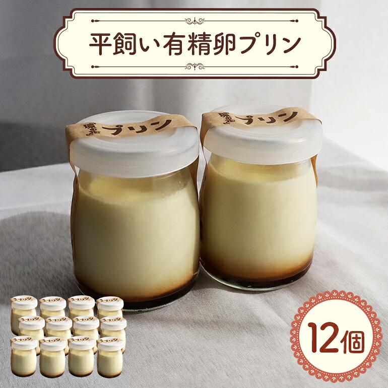【ふるさと納税】環の花 平飼い有精卵プリン 12個 スイーツ お菓子 濃厚 新鮮 国産 ぷりん 冷蔵 おやつ デザート たまご 贈り物 グルメ プレゼント 洋菓子 プリン スイーツギフト 詰め合わせ 誕生日 内祝い 【環の花】【ho1394】|茨城県常陸大宮市