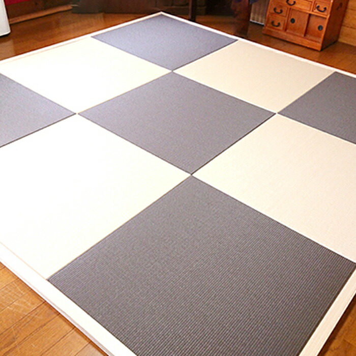 【ふるさと納税】半畳 縁なし置き畳 1枚 へりなし畳 フロア畳 ユニット畳 システム畳 い草 防音対策 銀白色 送料無料