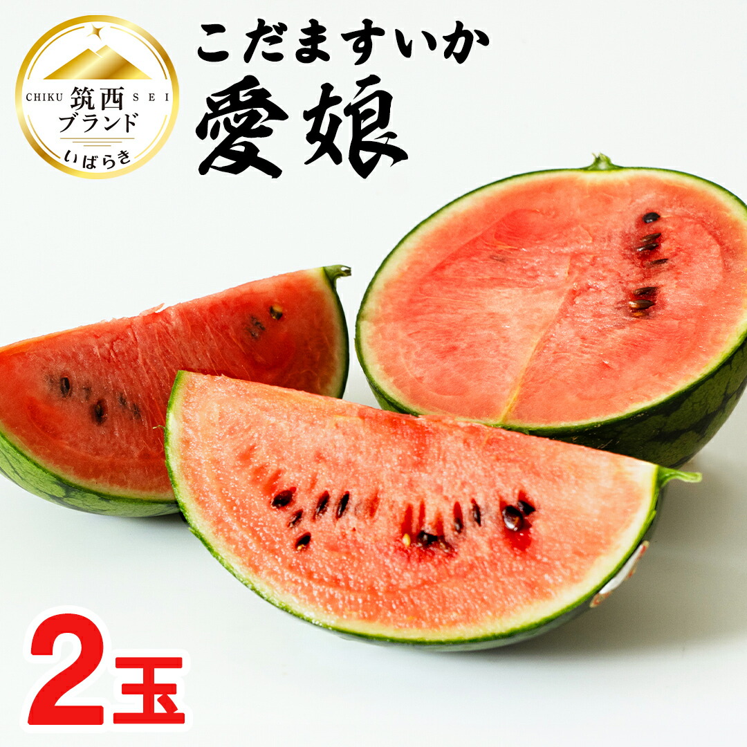 【ふるさと納税】こだますいか 「 愛娘 」 2玉 2025年産 先行予約 筑西ブランド こだまスイカ 小玉スイカ すいか スイカ フルーツ 果物