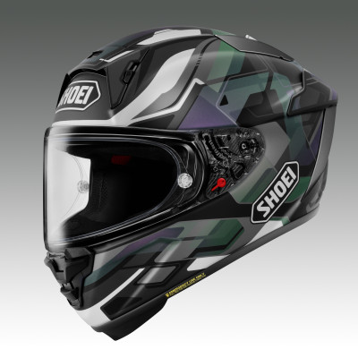 【ふるさと納税】SHOEIヘルメット【X-Fifteen VALION(BLACK/SILVER)】M チケット付【配送不可地域：離島・沖縄県】【1709055】｜茨城県稲敷市