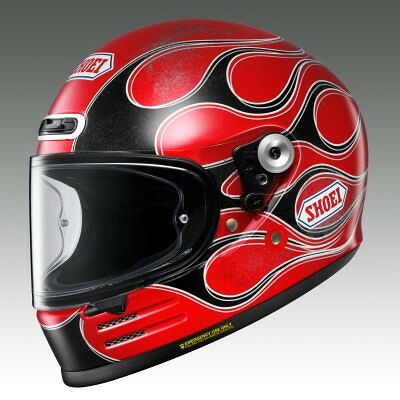 【ふるさと納税】SHOEI安全帽【Glamster BLAST(RED/BLACK)】L F指定券付【送りとどける不可一画：離島・沖縄県】【1709096】