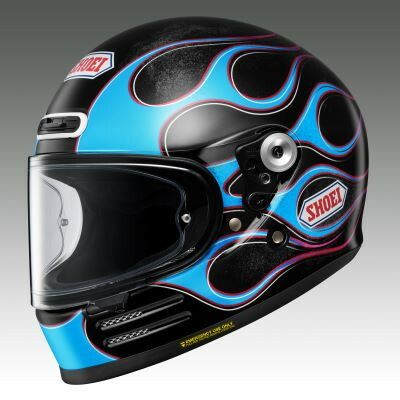 【ふるさと納税】SHOEI安全帽【Glamster BLAST(BLUE/BLACK)】M F指定券付【送りとどける不可一画：離島・沖縄県】【1709199】