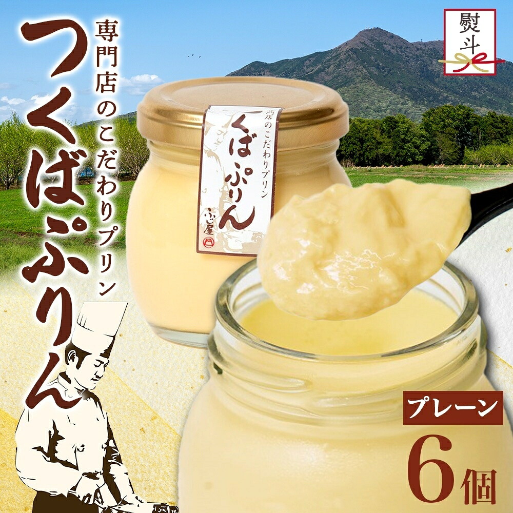 【ふるさと納税】無地熨斗 つくばぷりん プレーン 6個 冷凍 プリン ぷりん 牛乳 生乳 ミルク 卵 奥久慈卵 スイーツ 贅沢 洋菓子 おやつ 冷菓 ご褒美 デザート 専門店 人気 グルメ お取り寄せ ギフト プレゼント 贈り物 贈答品 化粧箱 筑波山麓 つくば 送料無料 ふじ屋 茨城県