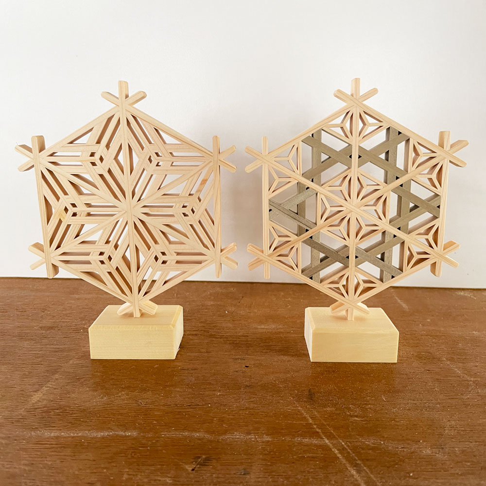 【マルコ】【リピ割】ハンドメイド組子細工(角-3×2) - 4セット 楽天市場】【ふるさと納税】【坂城町片山木工所】組子細工三種（麻ノ葉