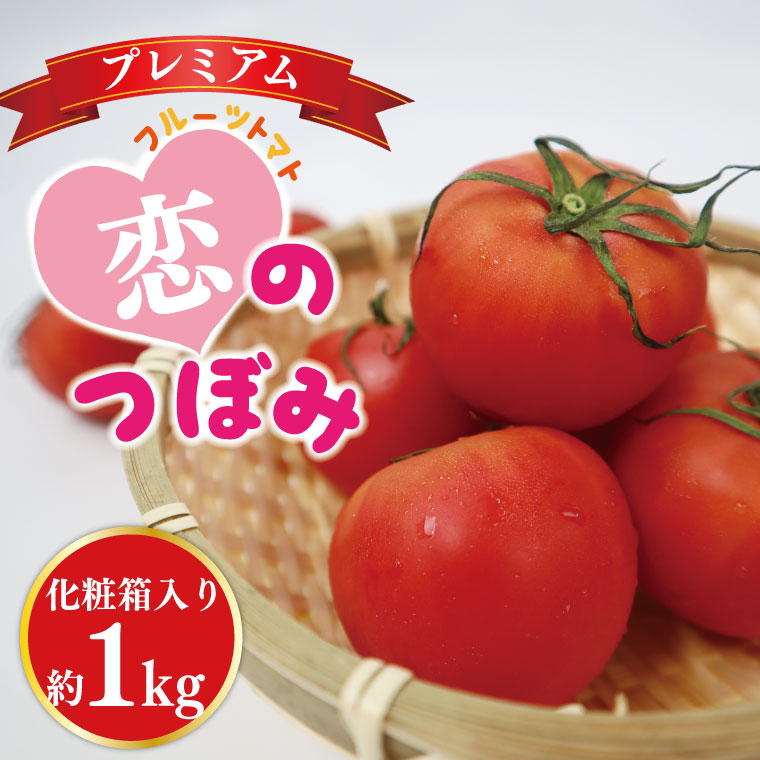 【ふるさと納税】【2025年5月中旬より順次発送】★数量限定★JA フルーツトマト恋のつぼみプレミアム約1kg(化粧箱)｜トマト フルーツトマト プレミアム 化粧箱 贈り物 ギフト 恋のつぼみ 先行予約 数量限定 野菜 茨城県 行方市(AE-7)