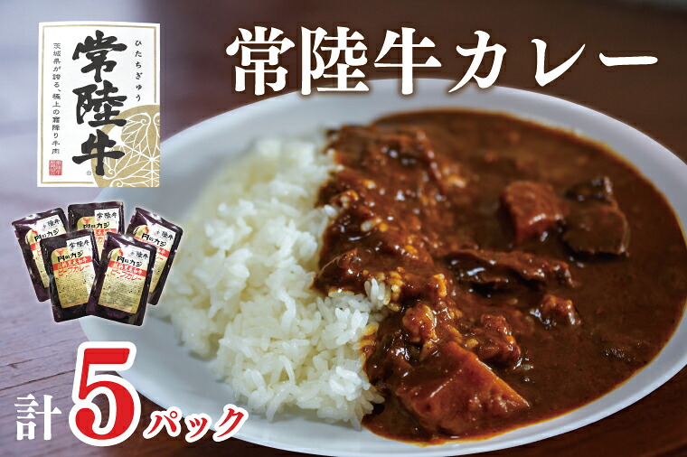 【ふるさと納税】【常陸牛A5ランク】カレー５袋｜DT-43｜茨城県行方市