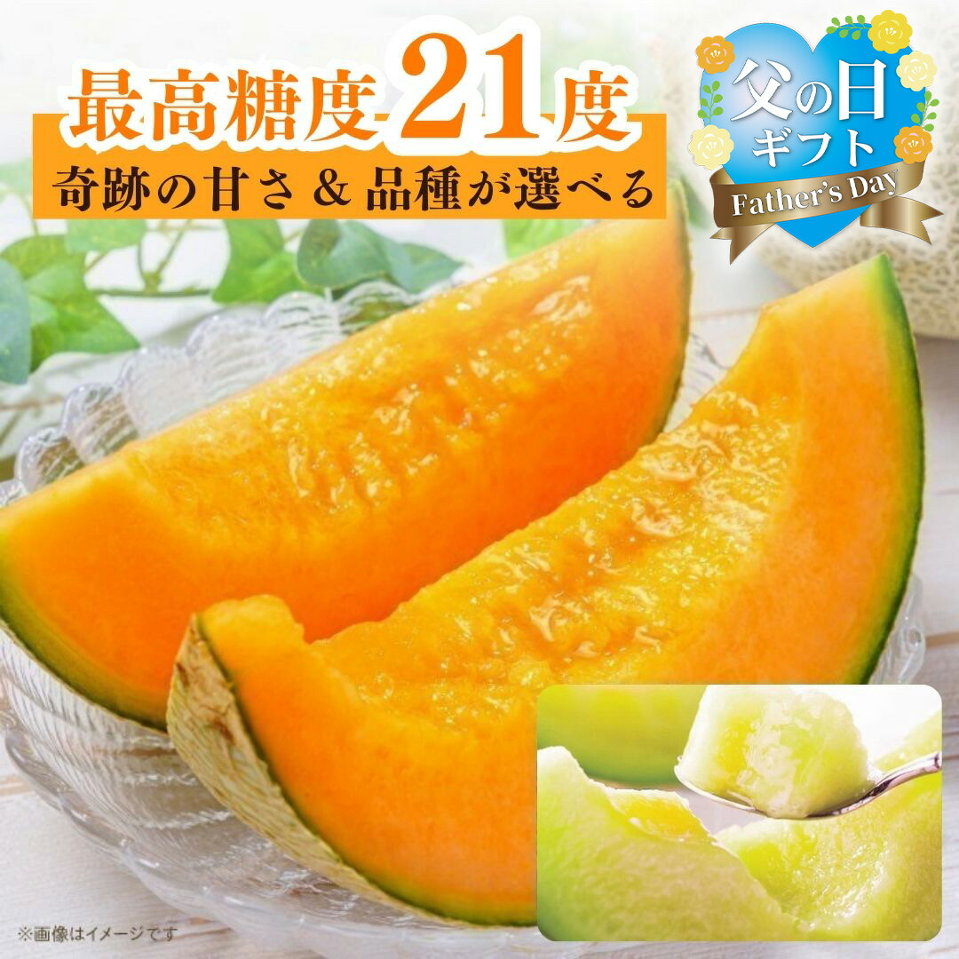 【ふるさと納税】父の日 糖度 21度以上のメロン！日本一の生産量！奇跡の めろん クインシー キスグリーン 1～5玉 赤肉 青肉 人気 おすすめ 甘い 濃厚 高糖度 自家栽培 メロン 贈答用 贈り物 プレゼント  送料無料 片岡農園 クレストファーム 茨城県 鉾田市 赤 青 フルーツ