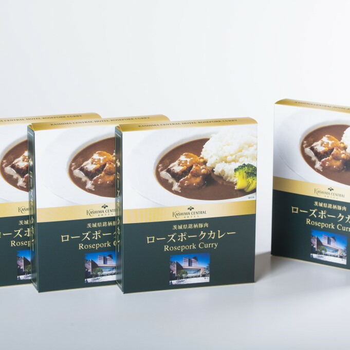 ふるさと納税 No 571 鹿島セントラルホテル特製ローズポークレトルトカレー 中辛 4箱 本格的 ホテル カレー レトルト 中辛 豚肉カレー 鉾田市 神栖市 茨城県 送料無料 Breakinghierarchy Com