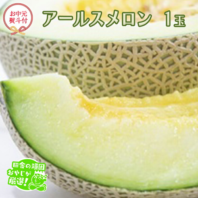 【ふるさと納税】【 お中元 熨斗 付】 アールスメロン 1個 【2026年8月より発送開始】田舎の頑固おやじが厳選! メロン お中元 ギフト 高糖度 甘い 美味しい フルーツ|茨城県つくばみらい市