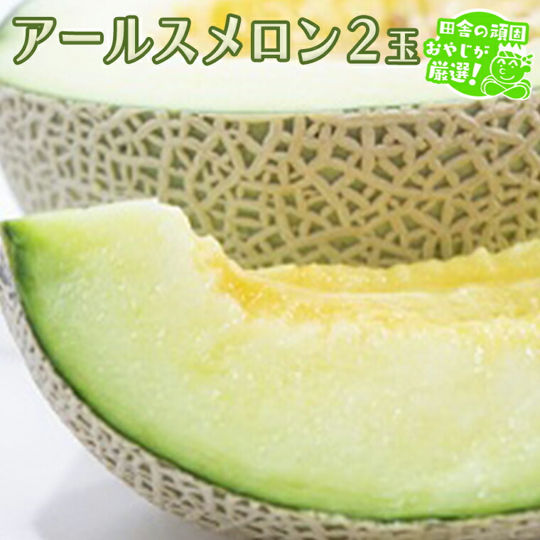 【ふるさと納税】 アールスメロン 2個 田舎の頑固おやじが厳選！ メロン ギフト 高糖度  甘い 美味しい フルーツ 誕生日 プレゼント ギフト 贈り物 父の日 母の日