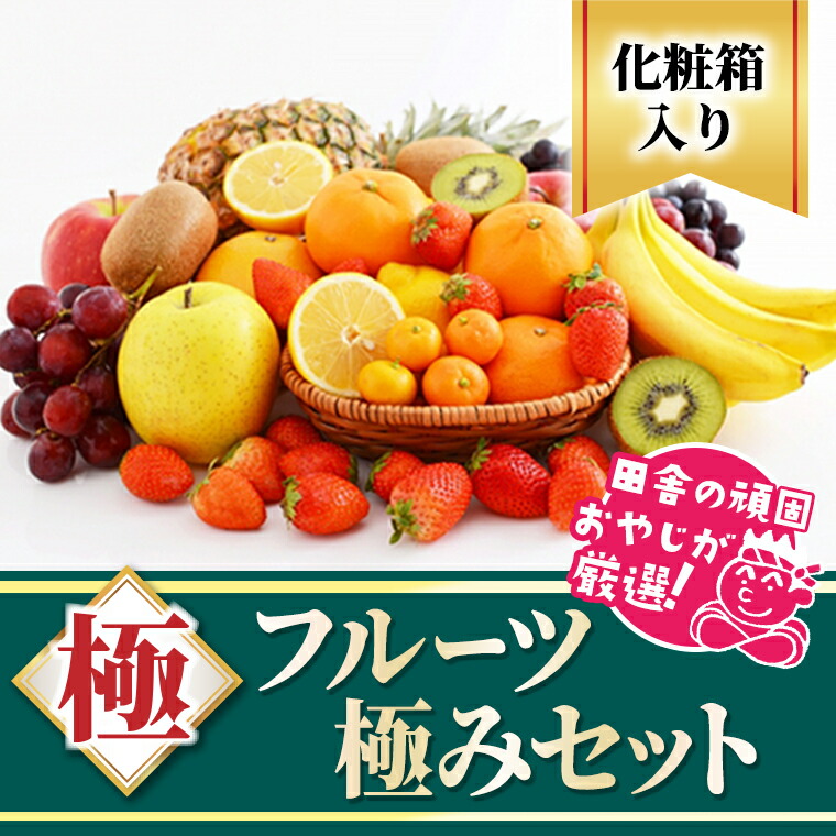 【ふるさと納税】田舎の頑固おやじが厳選！フルーツ極みセット【順次お届け】［化粧箱入り］　ギフト　フルーツ　果物