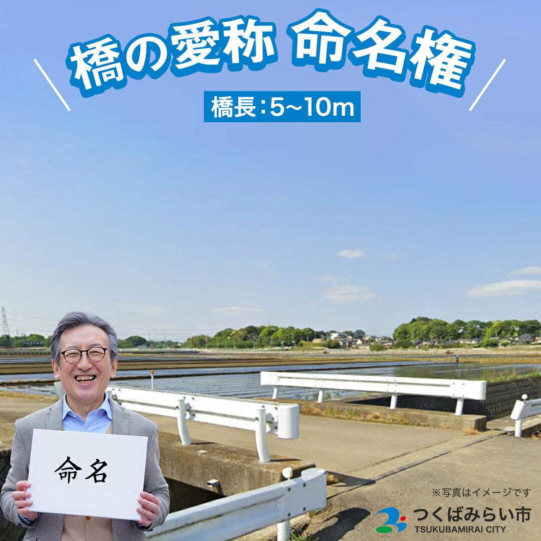 【ふるさと納税】つくばみらい市 橋の愛称 命名権 (橋長5m~10m) 命名権 命名 橋 名づけ 権利 広告 ネーミングライツ|茨城県つくばみらい市