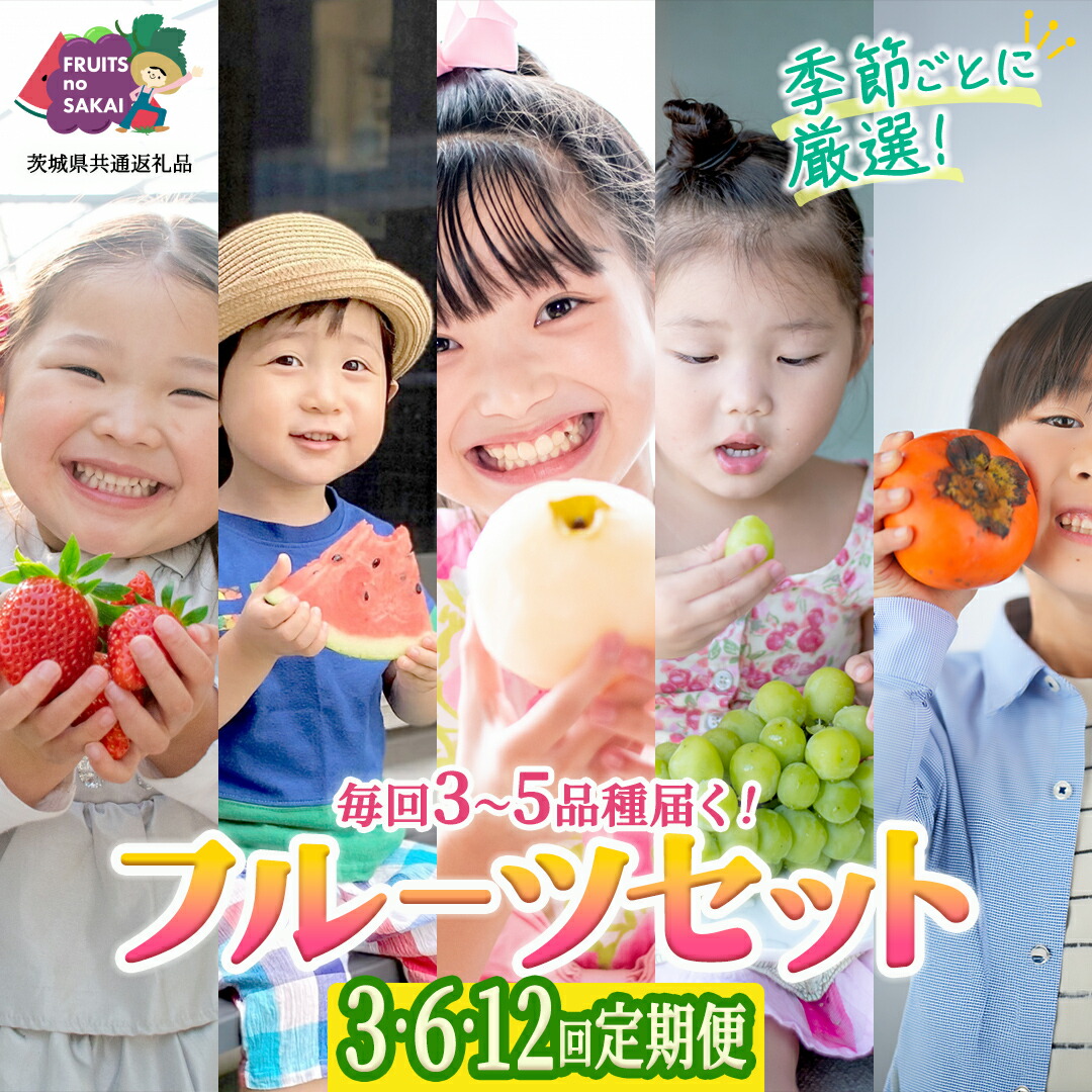【ふるさと納税】＼ 選べる回数 ／ 【定期便】フルーツセット（3回 / 6回 / 12回）（茨城県共通返礼品） 茨城県 県産 つくばみらい市 人気 厳選 果物 くだもの 旬 旬の果物 旬のフルーツ 上級品 極上 贅沢 極み フルーツ フルーツセット ギフト プレゼント｜茨城県つくばみらい市