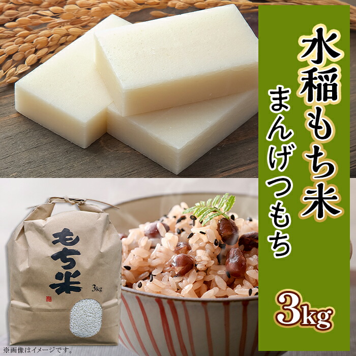 【ふるさと納税】もち米 まんげつもち 茨城 おすすめ 土づくり こだわり 直送 606 水稲もち 2升 3kg