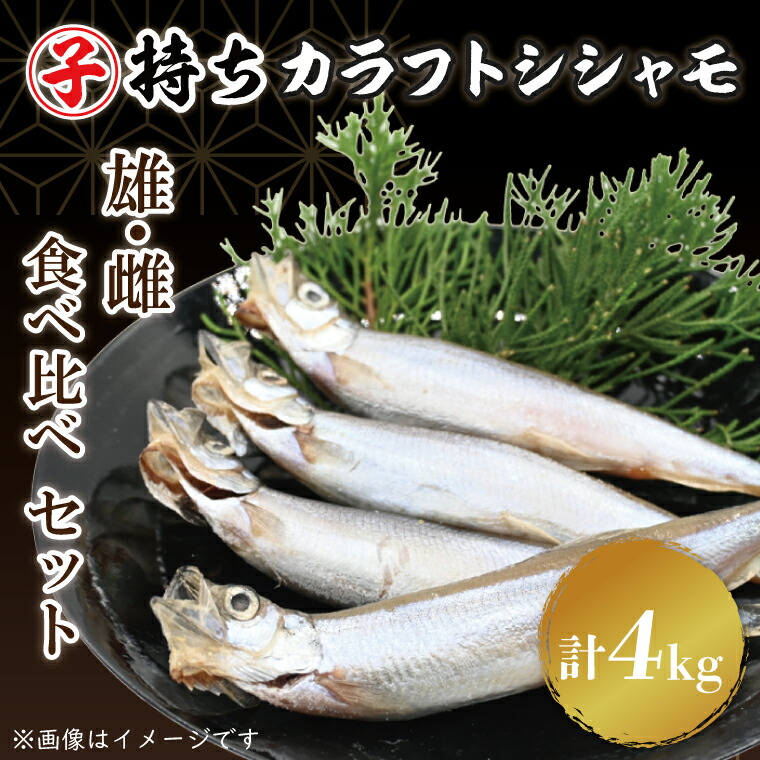 【ふるさと納税】ししゃも雄雌食べ比べ ４ｋｇ セット 訳アリ シシャモ ししゃも カラフトししゃも 大洗 規格外 訳あり わけあり 傷 すぐ発送