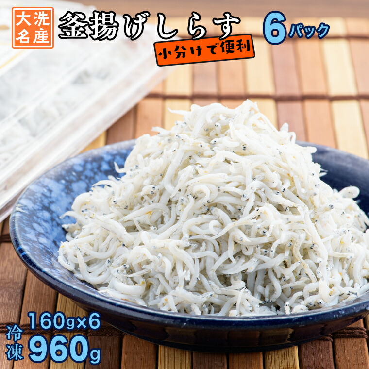 ふるさと納税 薬缶揚げしらす 6風呂敷包 160g 6パック 先ず 1kg 根から 大洗 しらす シラス 鱗 さかな 離乳食 Filmmakers Pro Br