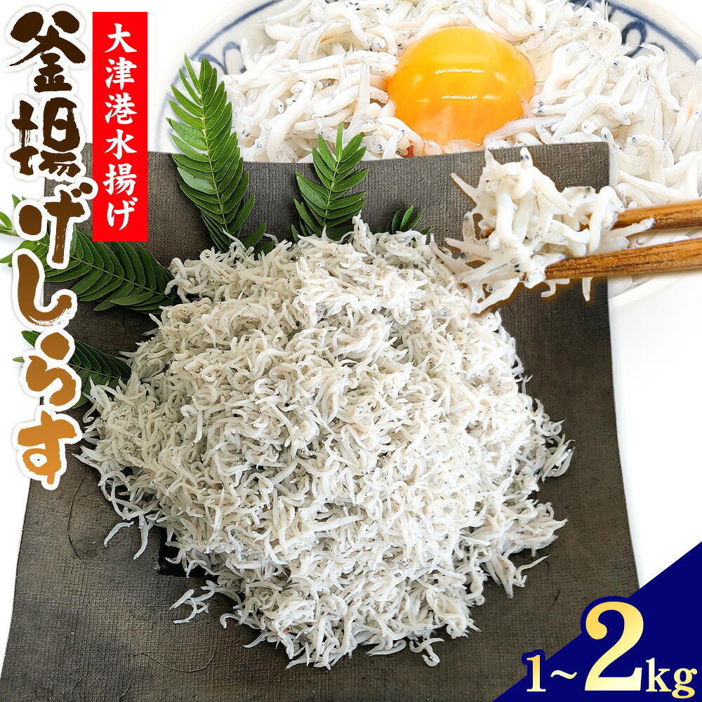 【ふるさと納税】釜揚げしらす 大津港水揚げ しらす 選べる 1kg 2kg (茨城県共通返礼品：北茨城市) 川崎水産有限会社 《30日以内に出荷予定(土日祝除く)》釜揚げ 減塩 茨城県 河内町 【配送不可地域あり】（沖縄・離島）｜茨城県河内町