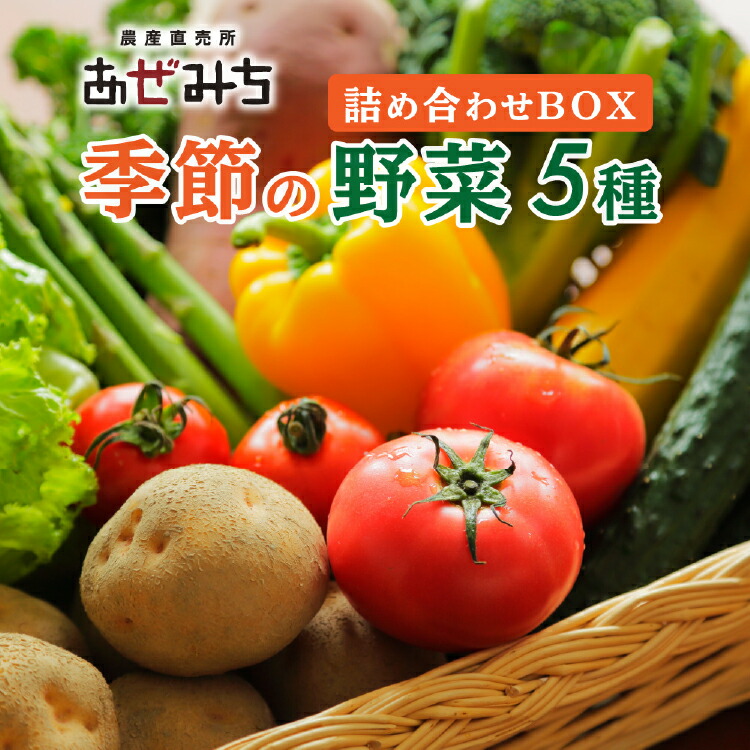 【ふるさと納税】農産直売所あぜみち 新鮮野菜 5種類詰合せ | 採れたて 美味しい おまかせ 新鮮 直送 旬野菜 やさい 詰め合わせ セット 季節の野菜 宇都宮市 ふるさと納税 国産 送料無料<br>※着日指定不可