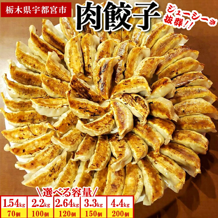 【ふるさと納税】【選べる内容量】餃子専門店 宇都宮 悟空 肉餃子|餃子 冷凍餃子 冷凍 ぎょうざ ギョーザ 惣菜 中華 冷凍食品 焼き餃子 肉たっぷり餃子 国産豚肉 豚肉 国産野菜 国産 もちもち餃子 人気 名物 行列 グルメ おかず おつまみ 簡単 小分け セット 栃木県|栃木県宇都宮市