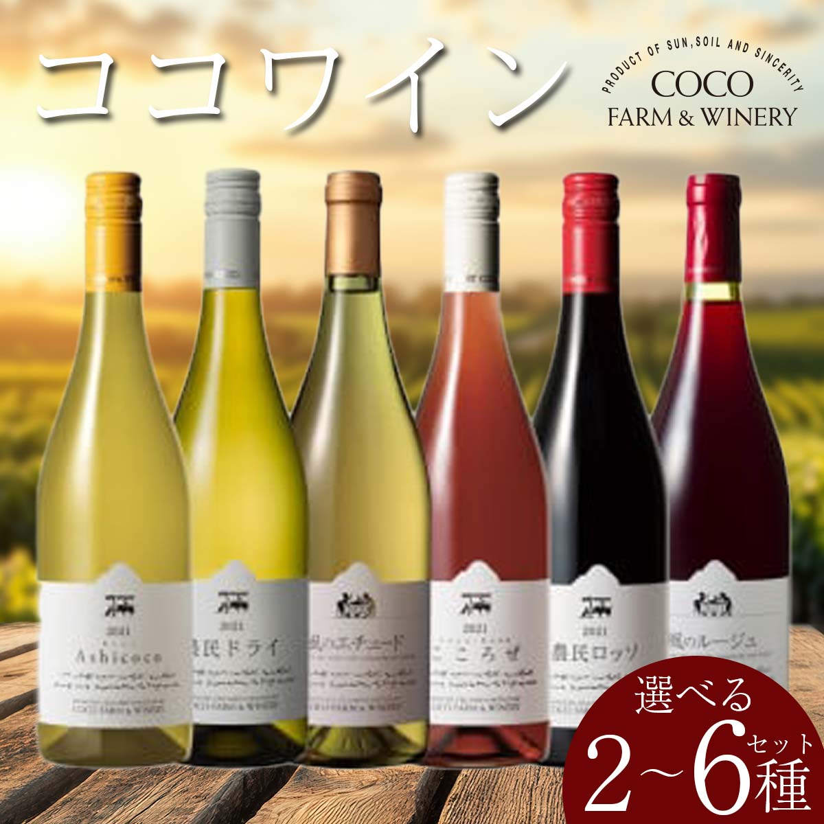 【稀少☆】タカヒコ、農楽蔵赤白2本セット 楽天市場】【ふるさと納税】＼選べる本数／ ココワイン 2～6 本 セット