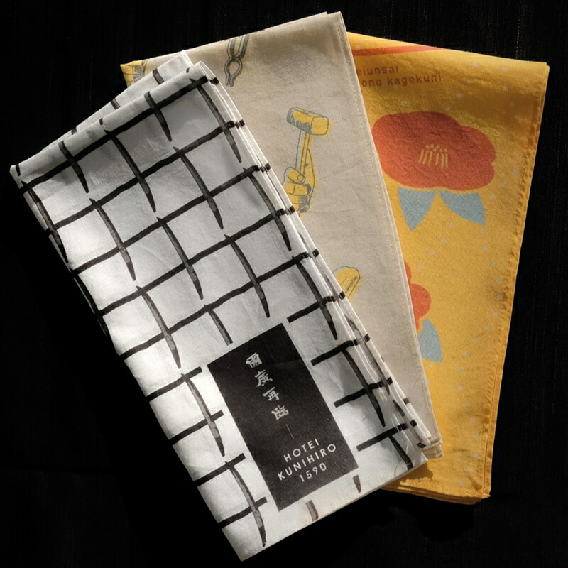 【ふるさと納税】人切り包丁ひな形汗手拭い ３枚書き割り「椿」「陣列」「鍛刀」【汗手拭い レディース 差し上げ物 差し上げ物 退位 譲渡 白いことデー 畏まり しっぺい返し 和柄 和風 栃木県 足利市 】 F7Z-355