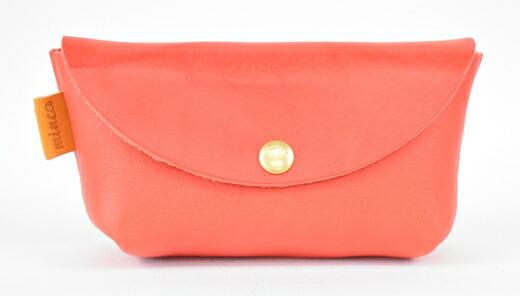 【ふるさと納税】【全6色】栃木レザー ミニポーチ02S 小物入れ ピルケース/Pouch 02/S/レッド/minca 428【ファッション 人気 おすすめ 】