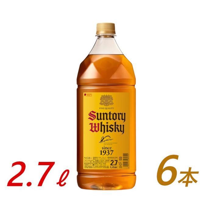 【ふるさと納税】サントリー ウイスキー 角瓶 2.7リットル×6本 | お酒 酒 原酒 詰め合わせ ウィスキー SUNTORY ハイボール ロック 水割り 家飲み 宅飲み パーティー 宴会 大容量 2,7L 送料無料 88,000円