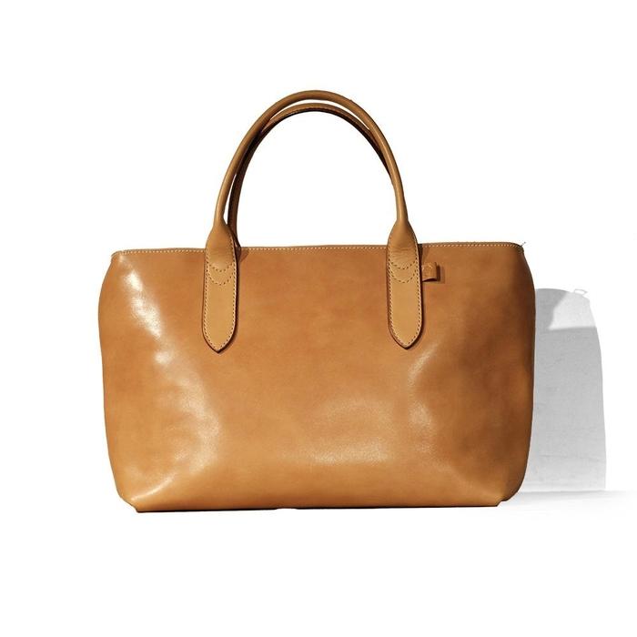 【ふるさと納税】天神ワークス/トートバッグTT01M/TAN【かばん 流行り物 一般受け おすすめ 】 | かばん 流行り物 一般受け おすすめ